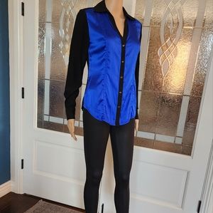 CACHE SILK BLOUSE SZ Sm
